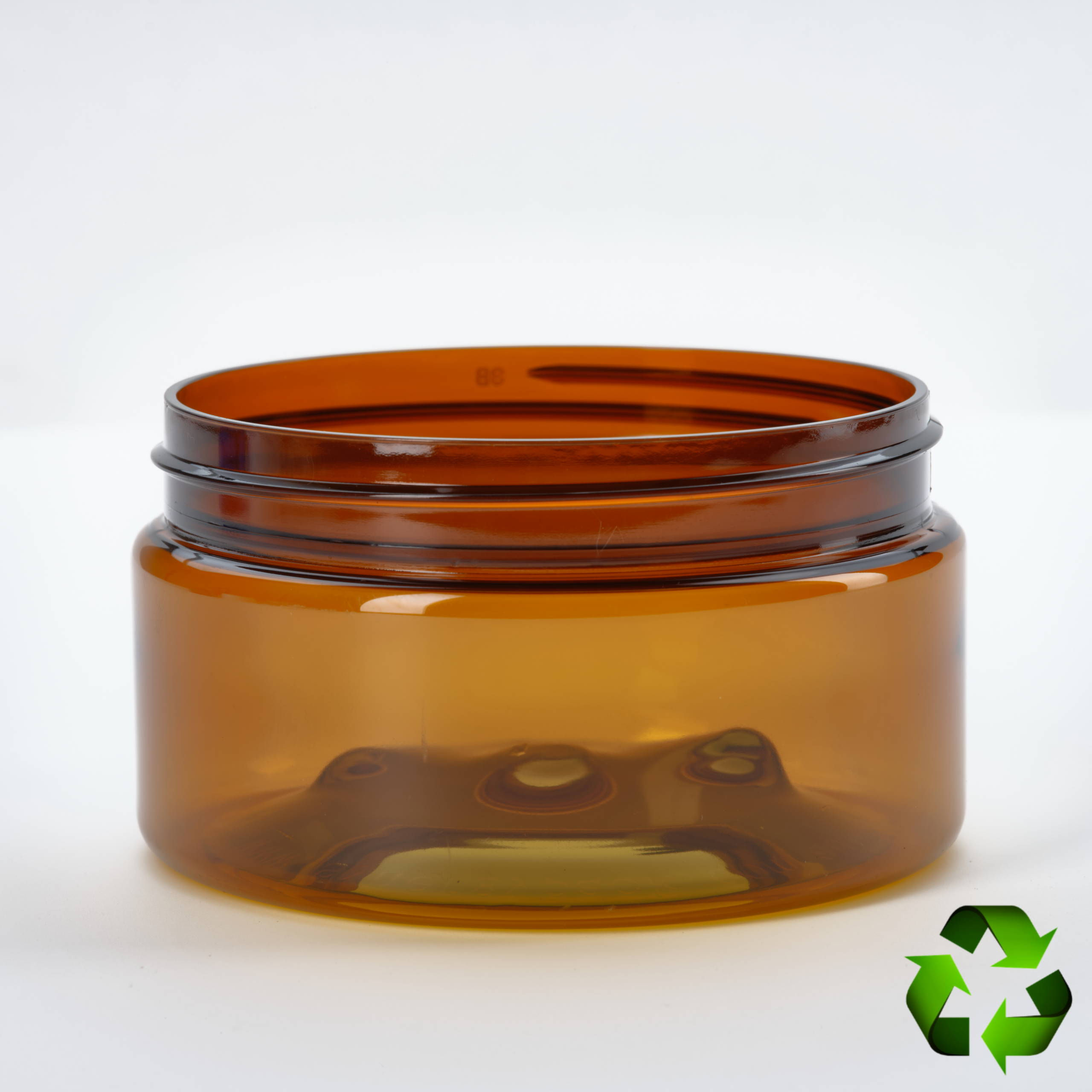 250g rPET Standard Jar 89400 - Amber Tint